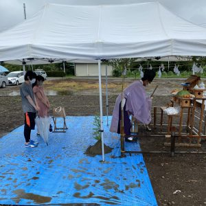 雨の地鎮祭｜ありがとう日記｜幸せ夢工場｜